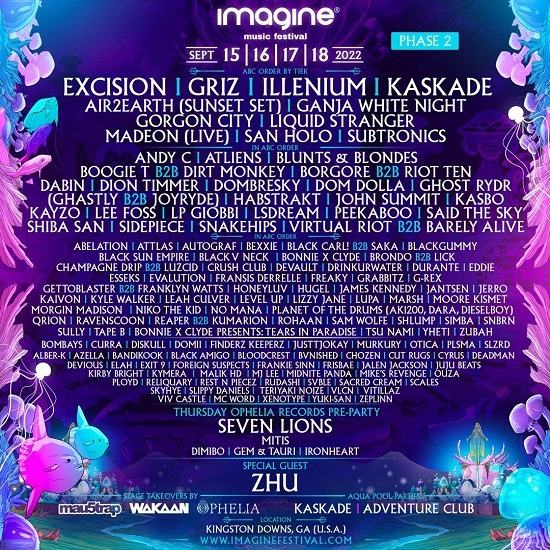 IMAGINE FESTIVAL DOUBLES DOWN WITH PHASE 02 LINEUP FOR THE REIMAGINED